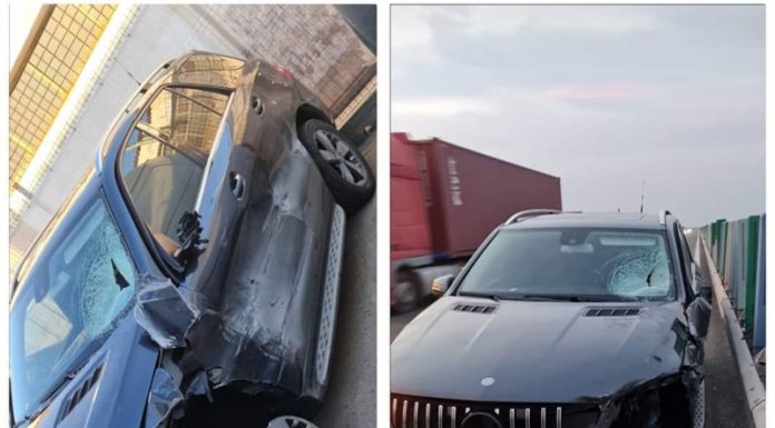 Simona Mărgăian a scăpat cu viață dintr-un grav accident rutier! Bolidul, foarte avariat pe partea șoferului