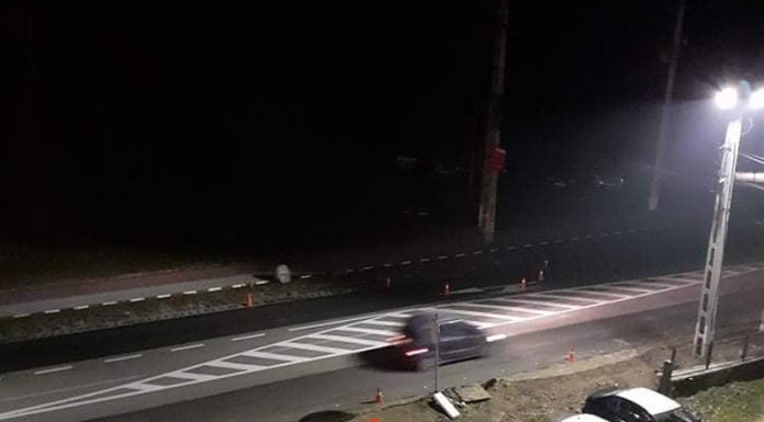 VIDEO: De noaptea minții! Inginerie în materie de marcaj stradal la Târgu Cărbunești