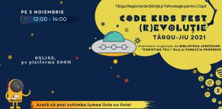 CODE Kids FEST (R)EVOLUȚIE 2021, vineri, la Târgu-Jiu
