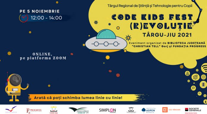 CODE Kids FEST (R)EVOLUȚIE 2021, vineri, la Târgu-Jiu