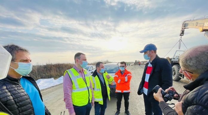 Vîlceanu, vizită pe șantierul centurii ocolitoare din Târgu-Jiu