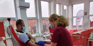 11 polițiști din Turceni au donat sânge