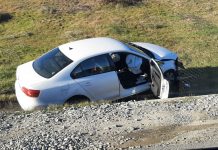 Mașină ieșită în decor, pe centura municipiului