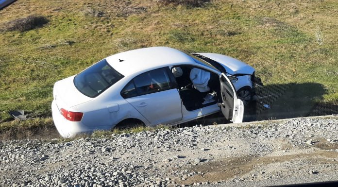 Mașină ieșită în decor, pe centura municipiului