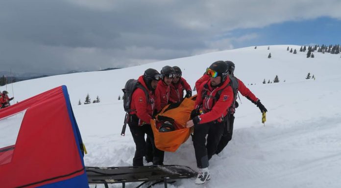 Zeci de intervenții Salvamont, de Crăciun