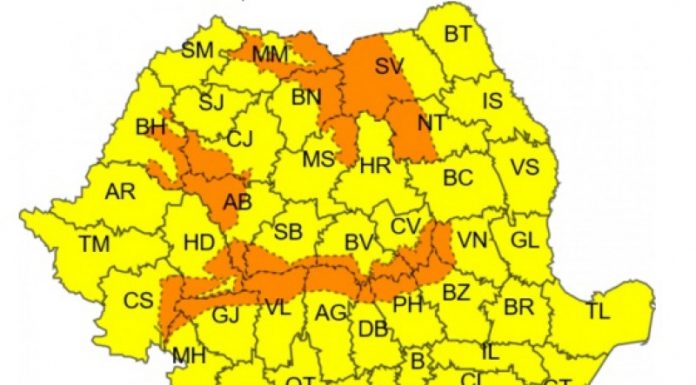 Alertă de vreme rea