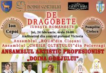 Spectacol de Dragobete, la Târgu-Jiu