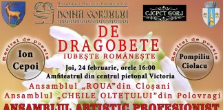 Spectacol de Dragobete, la Târgu-Jiu