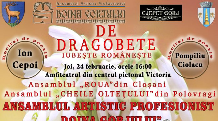 Spectacol de Dragobete, la Târgu-Jiu