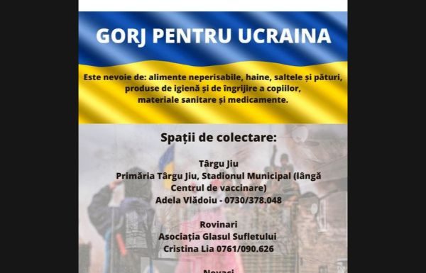 Primele cinci centre de colectare în Gorj, pentru refugiații din Ucraina