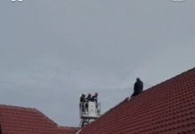 Reacția ITM Gorj, în cazul bărbatului care a protestat pe acoperișul instituției