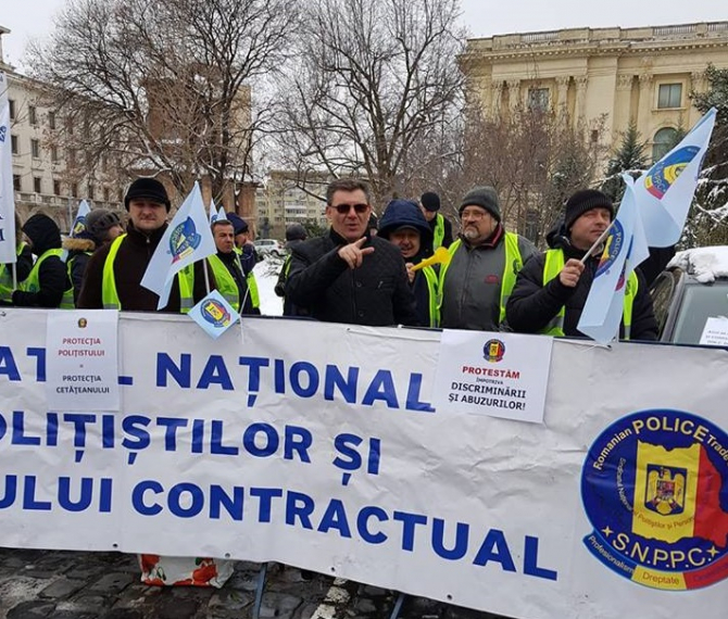 Noi proteste ale polițiștilor. Revendicări