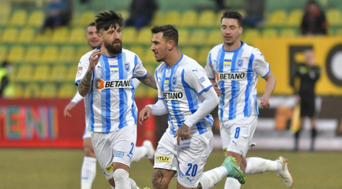 Cinci la rând pentru Craiova! Jucătorii au purtat echipamente speciale la meciul cu Mioveni