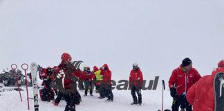 Viscol și vreme rea la concursul salvamontiștilor de la Rânca