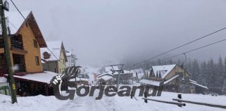 Ninsoare proaspătă la Rânca!