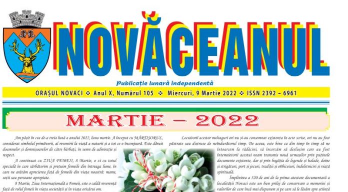 Eveniment editorial – NOVACI – 520 de ani, în NOVĂCEANUL lunii martie