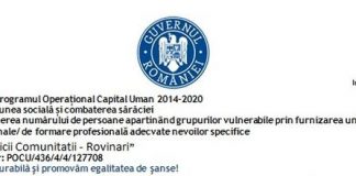 Comunicat de presă – Proiectul ,,Bunicii Comunității” în perioada 14.03.2020-31.12.2023 la Primăria UAT Rovinari