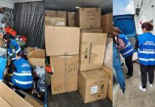 Donații pentru Ucraina la mall-ul din Târgu-Jiu