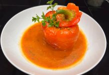 VIDEO: Rețeta săptămânii – Bucătăria lui Fabi: Ardei umpluți de post cu legume, orez și linte