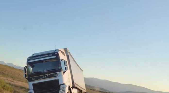 Câmpu Mare: S-a urcat cu TIR-ul pe parapet, amendă 870 de lei