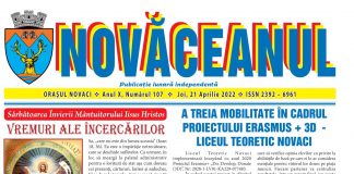 Eveniment editorial – NOVĂCEANUL de Aprilie