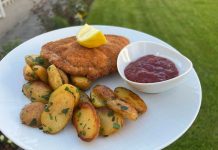 Rețeta săptămânii – Bucătăria lui Fabi: Cordon blue cu cartofi rumeniți la tigaie