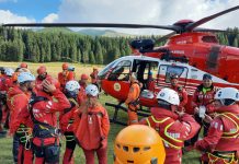 Elicopterul SMURD, intervenții în Munții Parâng