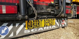 Un transport agabaritic ajunge în Gorj