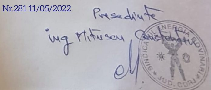 sind energia rov retragere mandat