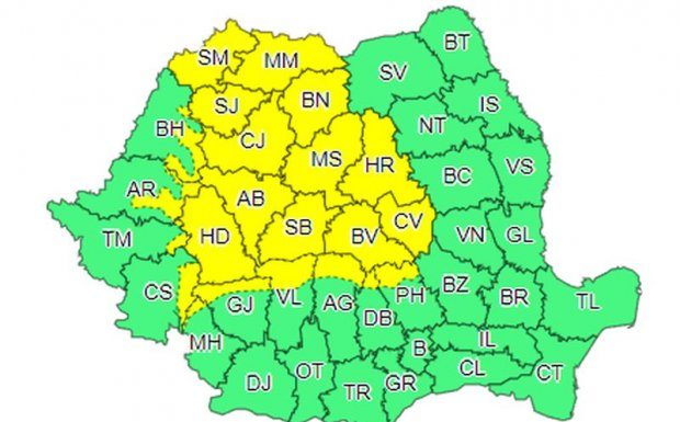 Vreme instabilă, astăzi