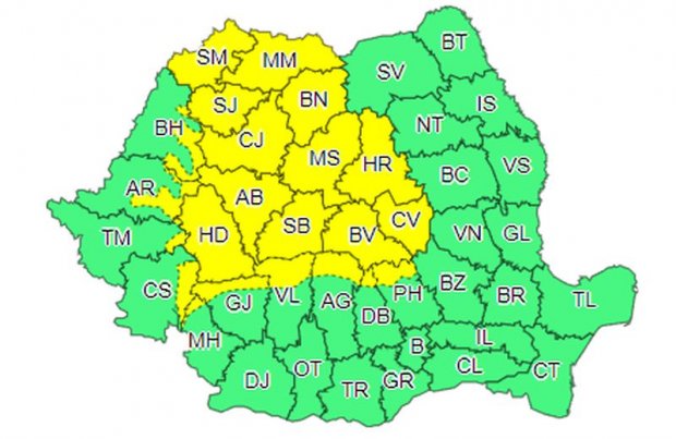 Vreme instabilă, astăzi