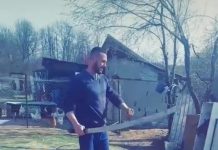 VIDEO: Percheziții: Sabia folosită în barul din Peșteana, găsită de mascați în HAZNA