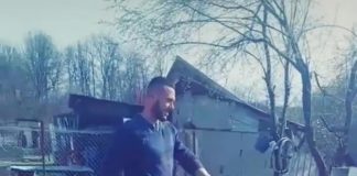 VIDEO: Percheziții: Sabia folosită în barul din Peșteana, găsită de mascați în HAZNA