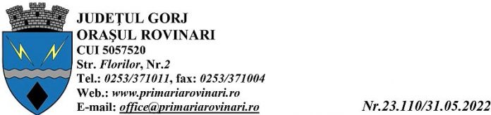 Anunt Primaria Rovinari