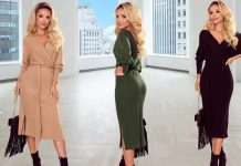 Garderoba pentru femeia office: bluze topuri dama, rochii etc.