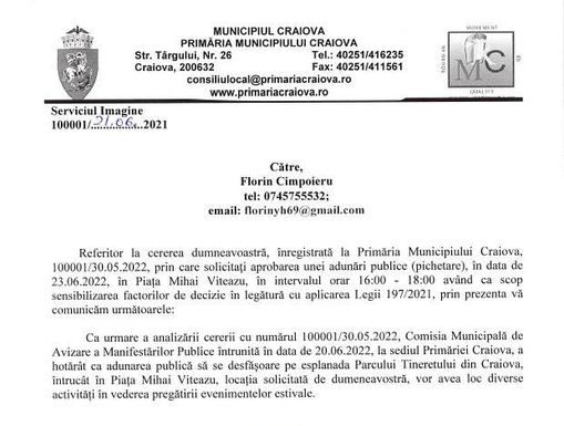 Salariaților CEO le este INTERZIS să protesteze în fața Prefecturii