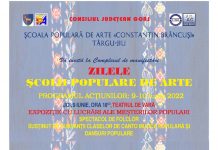 Încep Zilele Şcolii Populare de Arte Târgu-Jiu. Programul evenimentelor