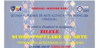 Încep Zilele Şcolii Populare de Arte Târgu-Jiu. Programul evenimentelor