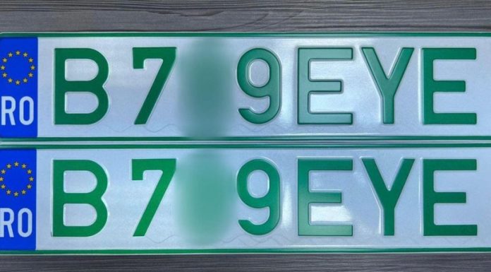 A fost eliberat primul număr de înmatriculare verde