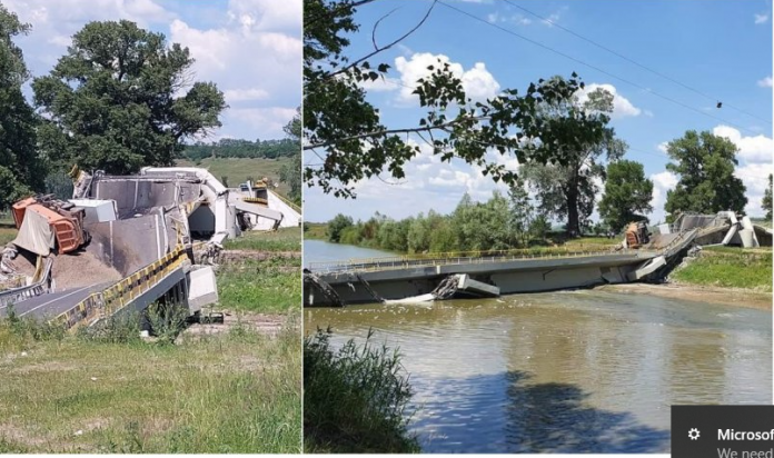 Pod RUPT, cu mașini care circulau pe el! Inaugurat în urmă cu trei luni