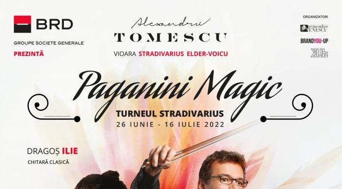 „Paganini Magic”. Violonistul Alexandru Tomescu, un nou concert în Parcul Coloanei Infinitului