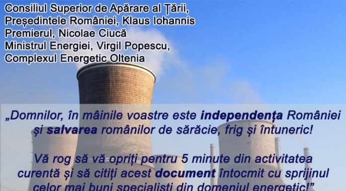 Senatorul Iordache, Memoriu către șefii țării