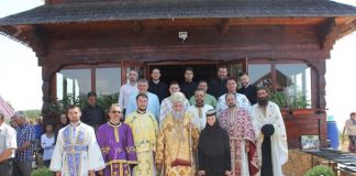 MITROPOLITUL OLTENIEI, ÎPS ACAD. DR. IRINEU, VASLUJI, DE HRAMUL SF. PROOROC ILIE LA SCHITUL DIN DOBRIȚA, GORJ