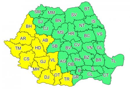 Gorjul, cod galben de caniculă