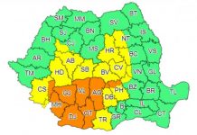 Cod portocaliu de vijelii în Gorj