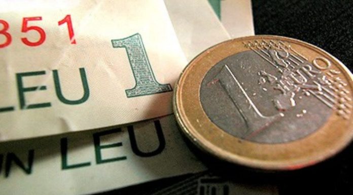 Un euro va depăși 5 lei