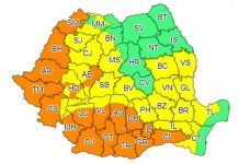 Cod galben și portocaliu în 35 de județe