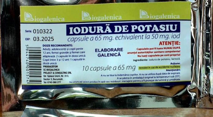 Cum se administrează pastila cu iod, distribuită gratuit – lista farmaciilor