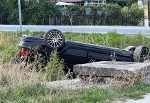 Bălești: Poliția n-a găsit pe nimeni lângă mașina răsturnată