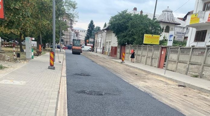 Edilitara Târgu-Jiu: Informare privind lucrările de asfaltare pe strada Tudor Vladimirescu